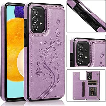 Galaxy A52 5G パープル ケース付き Amazon.com: Phone Case for Samsung Galaxy A52 5G/4G with Tempered