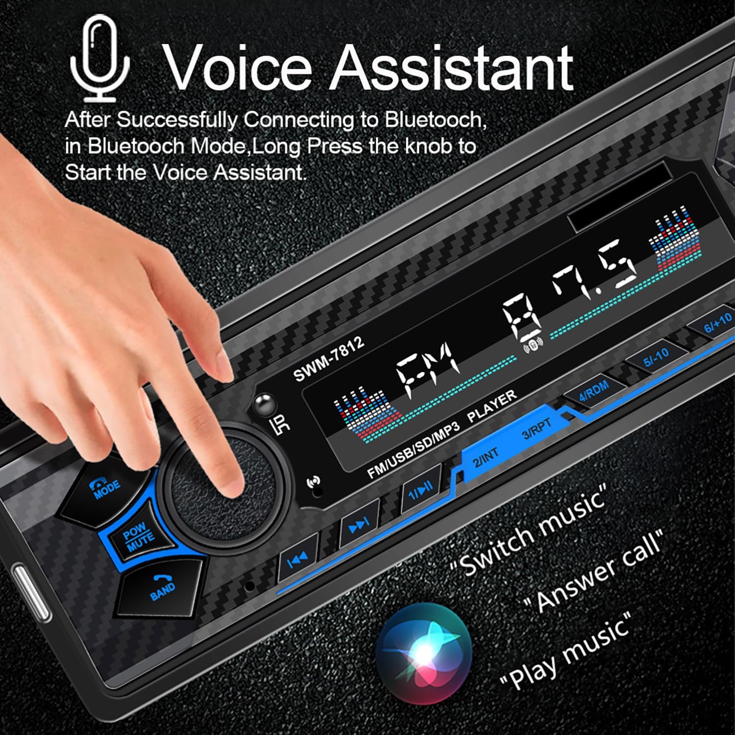 Activating Voice Assistant on the car radio
