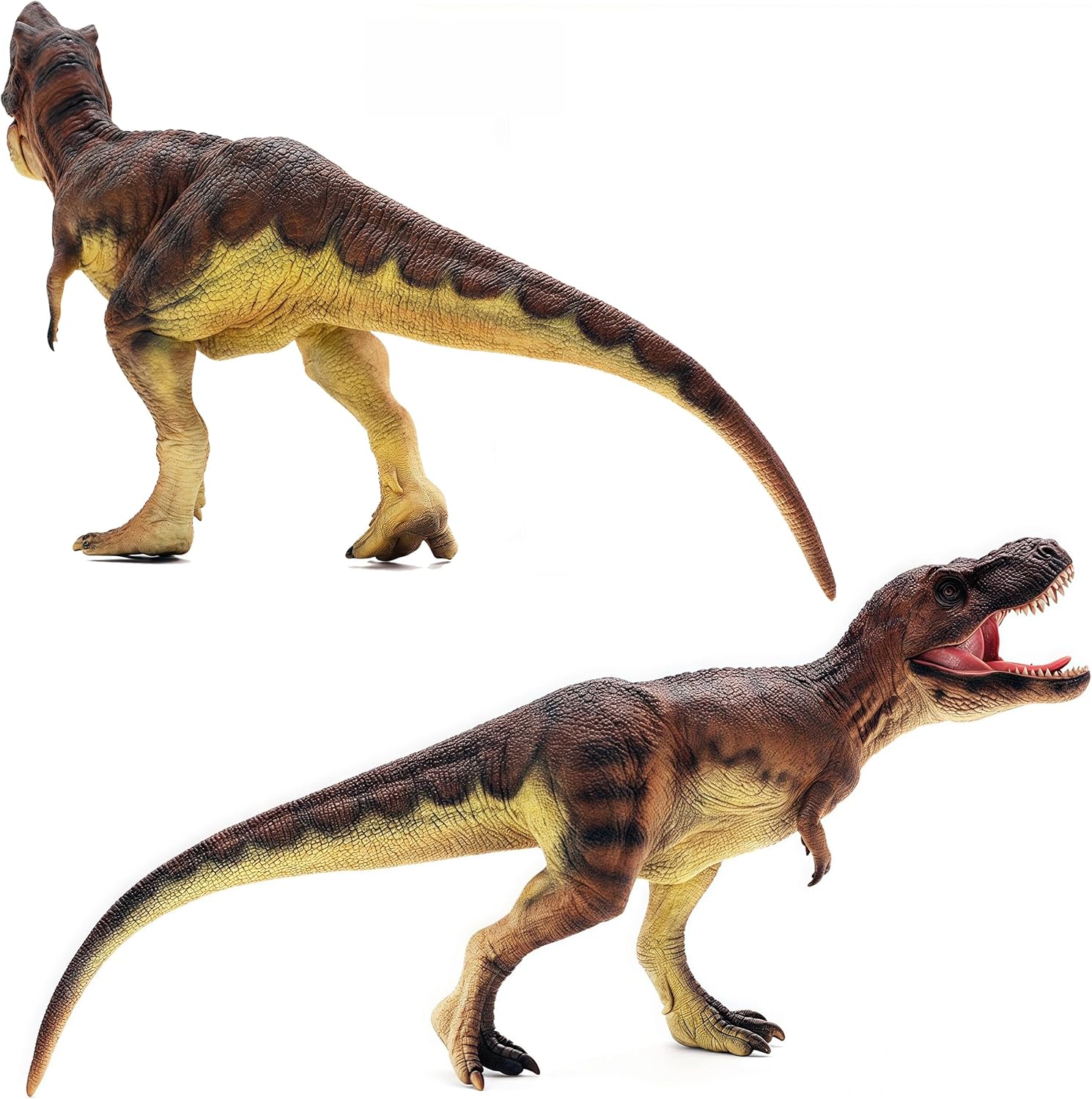 Gemini&Genius Tyrannosaurus Rex Action Figure Toy, T-Rex Dinosaur with Moveable Jaw, Beautiful and Accurate Sculptures of Dino Toy Figure, Perfect for Gift, Collection, Display & Play for Kids