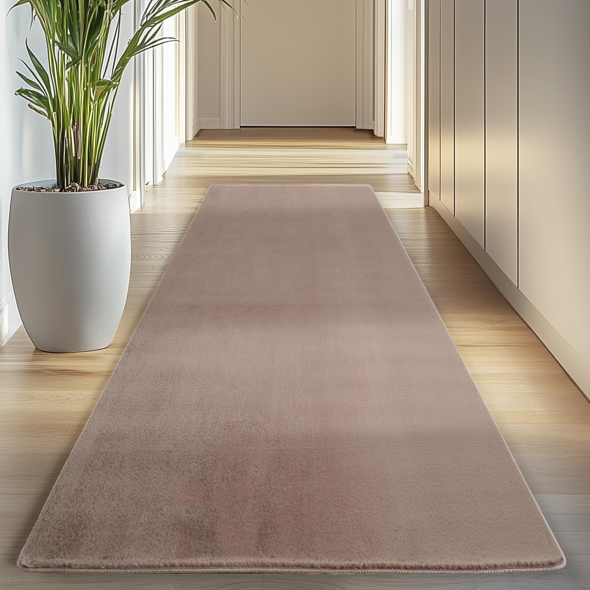 Carpettex Teppich Kurzflor Teppich Waschbar, rund, rutschfest & weich, modernes einfarbiges Design für Wohnzimmer, Schlafzimmer, Küche & Kinderzimmer.