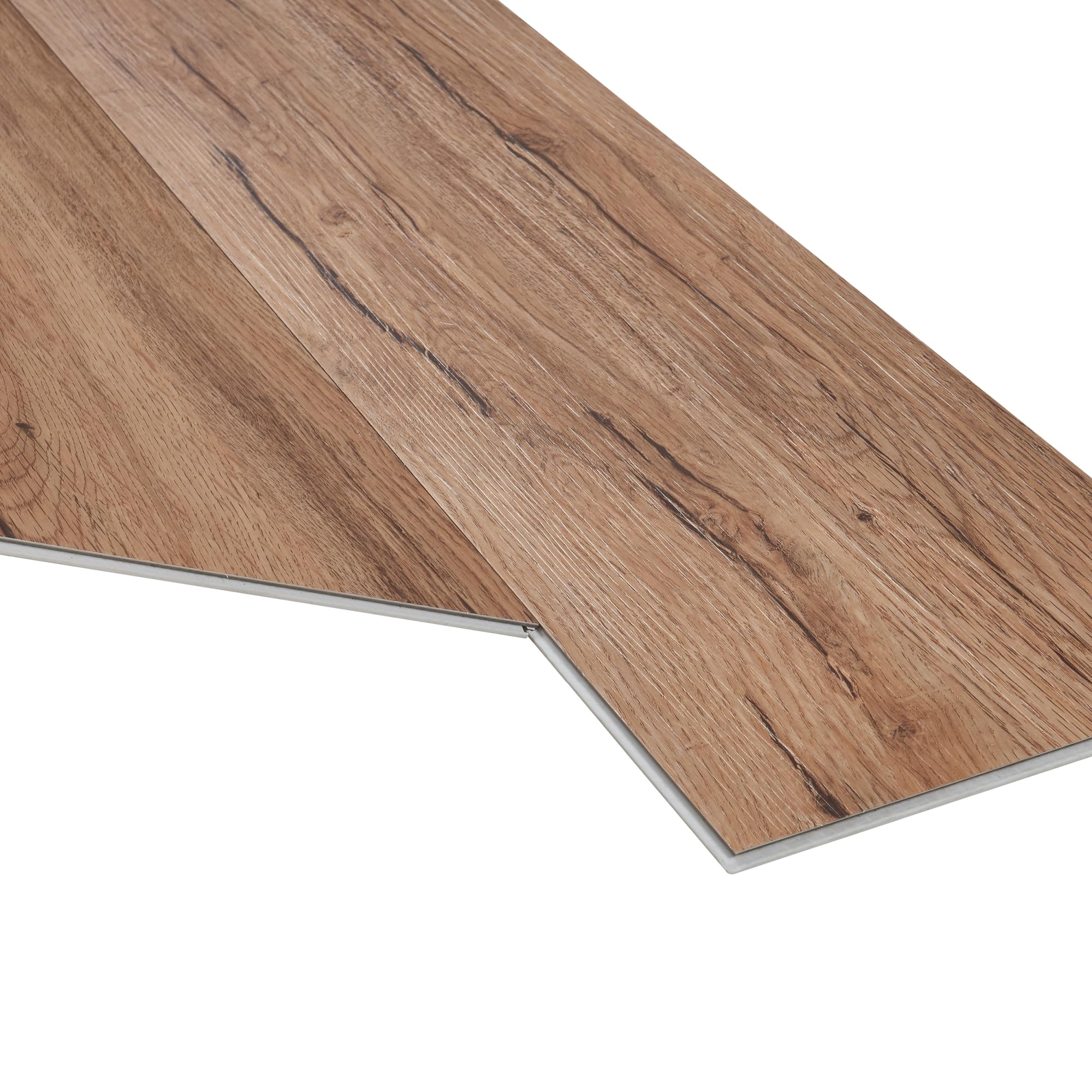 NEU.HOLZ Zestaw 10 płyt winylowych SPC z systemem zatrzaskowym, 2,196 m², 5 mm, odporne na promieniowanie UV, wodoodporne, nadają się do ogrzewania podłogowego, 122 x 18 cm, z efektem nordyckiego dębu