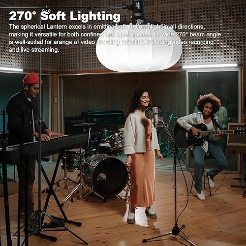 Miniatura 4 de Godox CS-120T Linterna Softbox 33.5 pulgadas47.2 in liberación rápida 360 difusor de luz Bowens Mount Lantern Softbox para Godox SL60 SK400 SL150