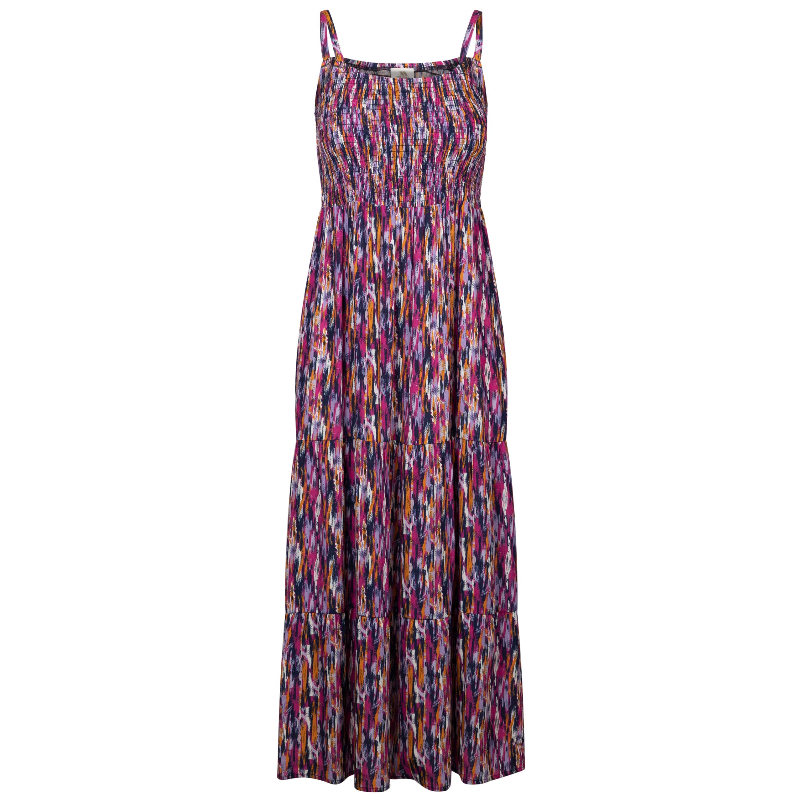 Trespass Womens Casual Maxi Dress Selena Navy Print in Size - S
