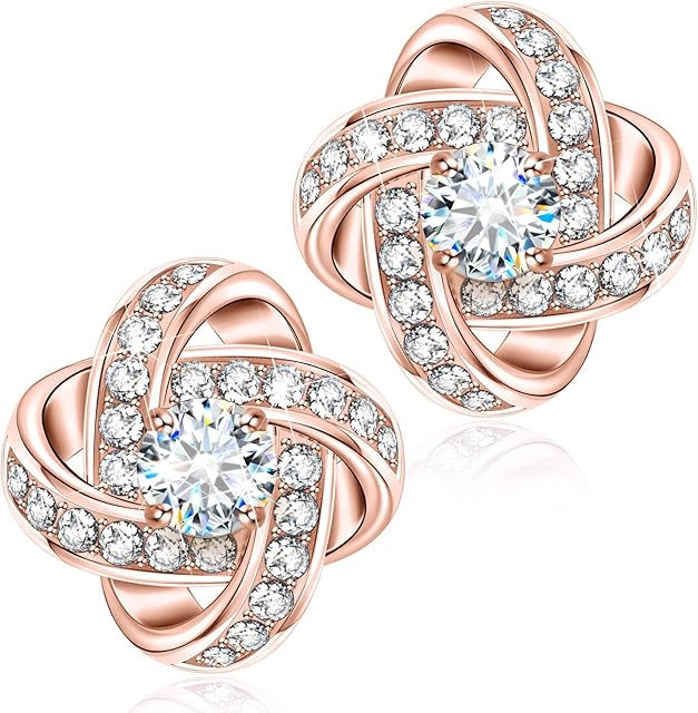 Alex Perry Earrings for Her Satellite Series Stud Earrings for Women 925 Silver Hypoallergenic Jewellery for Girls Zirconic Earrings Birthday Gifts Valentine Gifts for Women with Jewellery Box