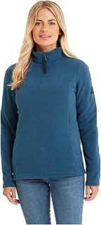 TOG 24 Shire Women's Zip Neck Quarter Zip Fleece, Lightweight Pull On Microfleece Cosy Super Soft Brushed Interior Lining, Warm Mid Layer, Great Fit, Ideal for General and Outdoor Use