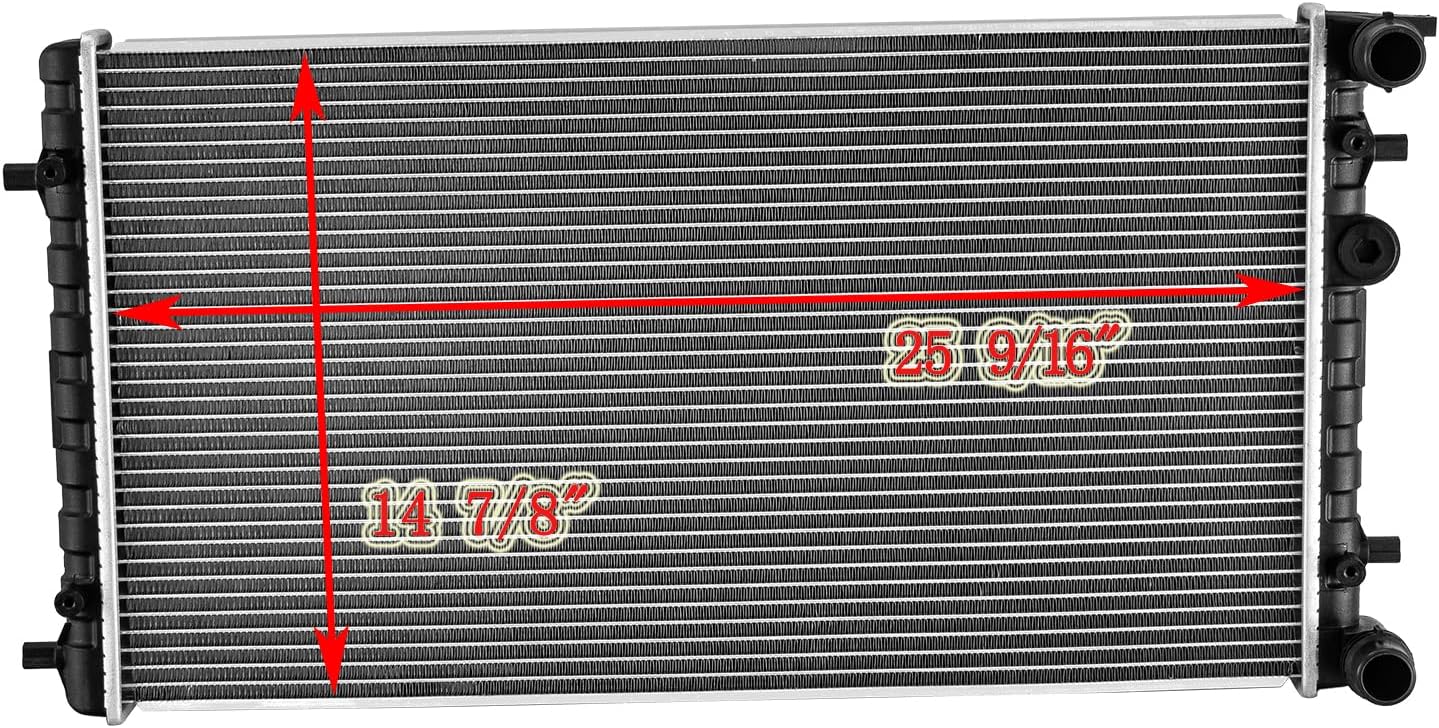 Aluminum Core Radiator For 1998-2011 Volkswagen Beetle Base 4CYL 1.8L 1.9L 2.0L 2.5L5CYL GAS Radiators 1999 2000 2001 2002 2003 2004 2005 2006 2007 2008 2009 2010
