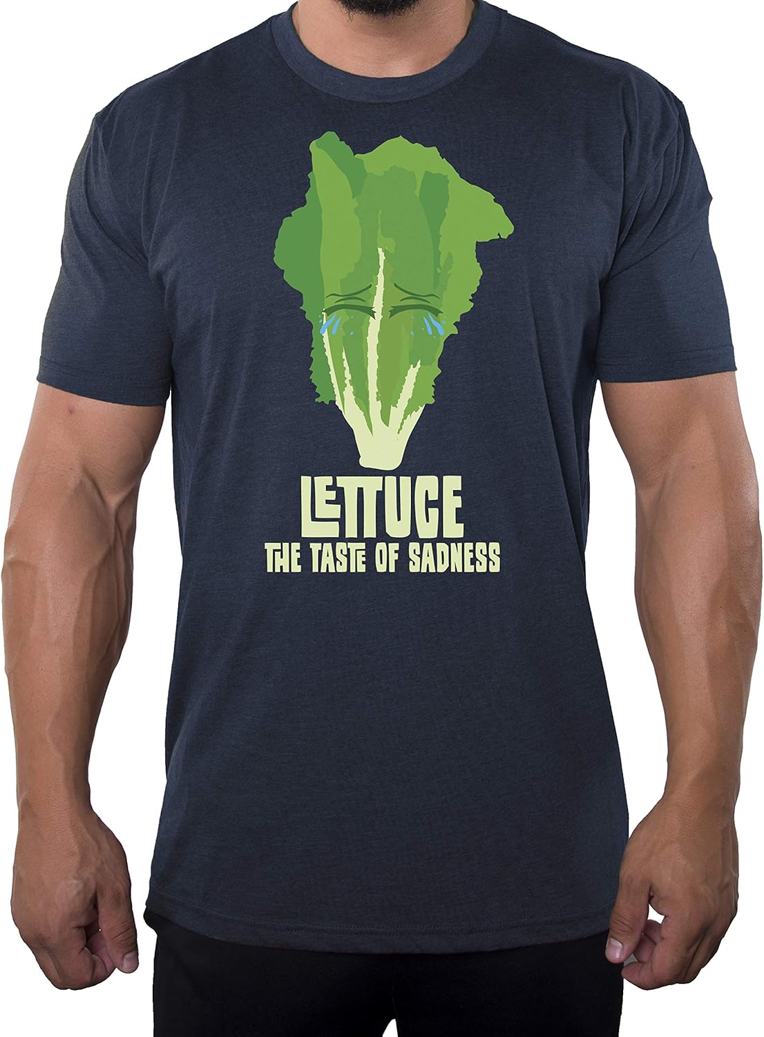 Lettuce, The Taste of Sadness, Funny Food T-Shirts, Women's Graphic T-Shirts
