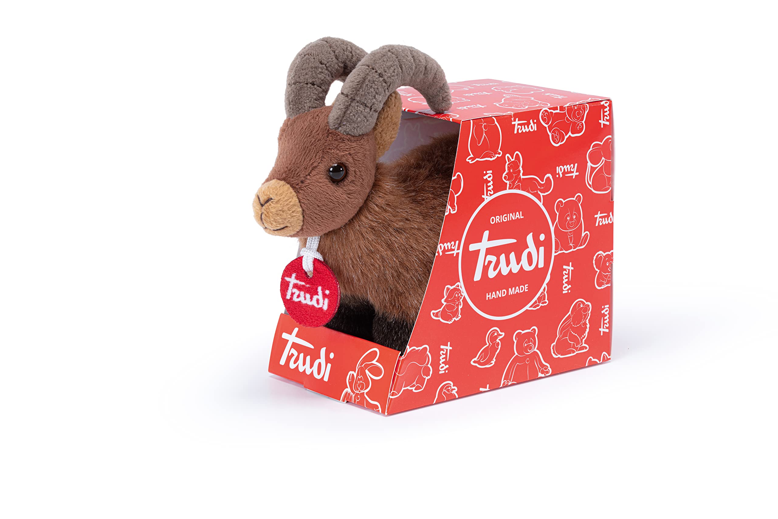 Trudi Trudino Cabra montès Deluxe Peluche Park Collection Peluche. Animales del Bosque | 9x16x15cm Medida XS | Colección Parque Stelvio | Modelo 55470 — view 3