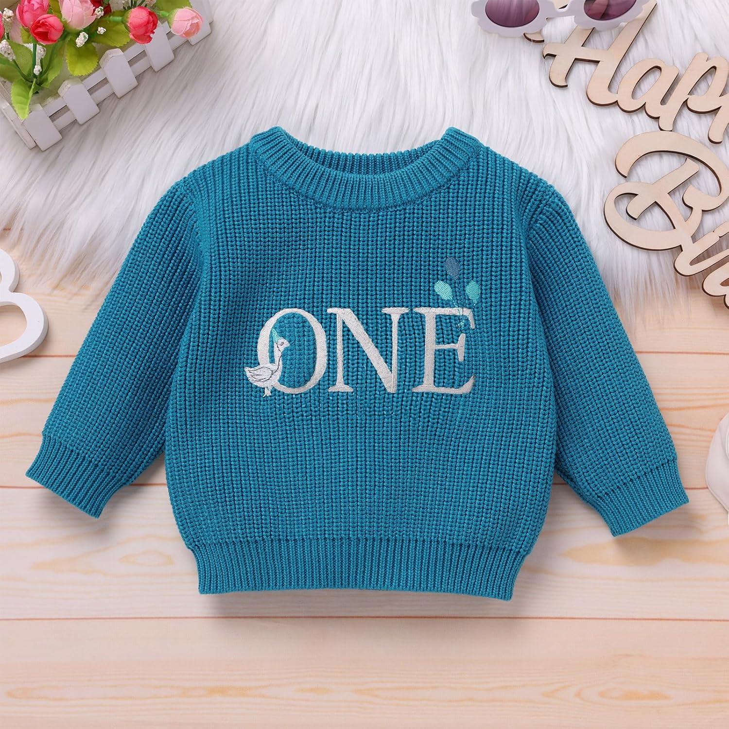 Baby Boy Girl My 1st Christmas Sweater Infant Long Sleeve Knit Xmas Pullover Sweatshirt Newborn Fall Winter Clothes