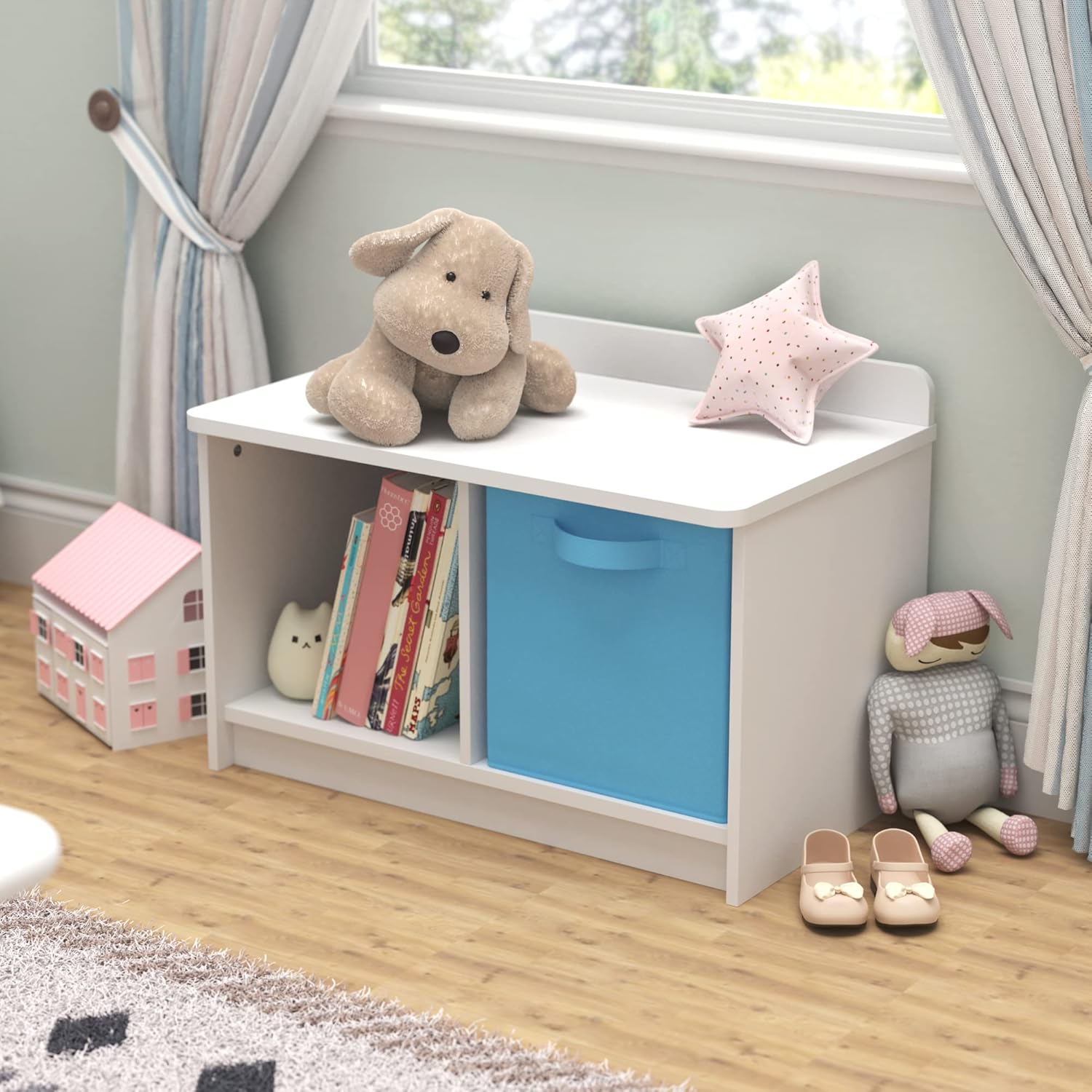 ClosetMaid 1494 KidSpace Small Storage Bench, White