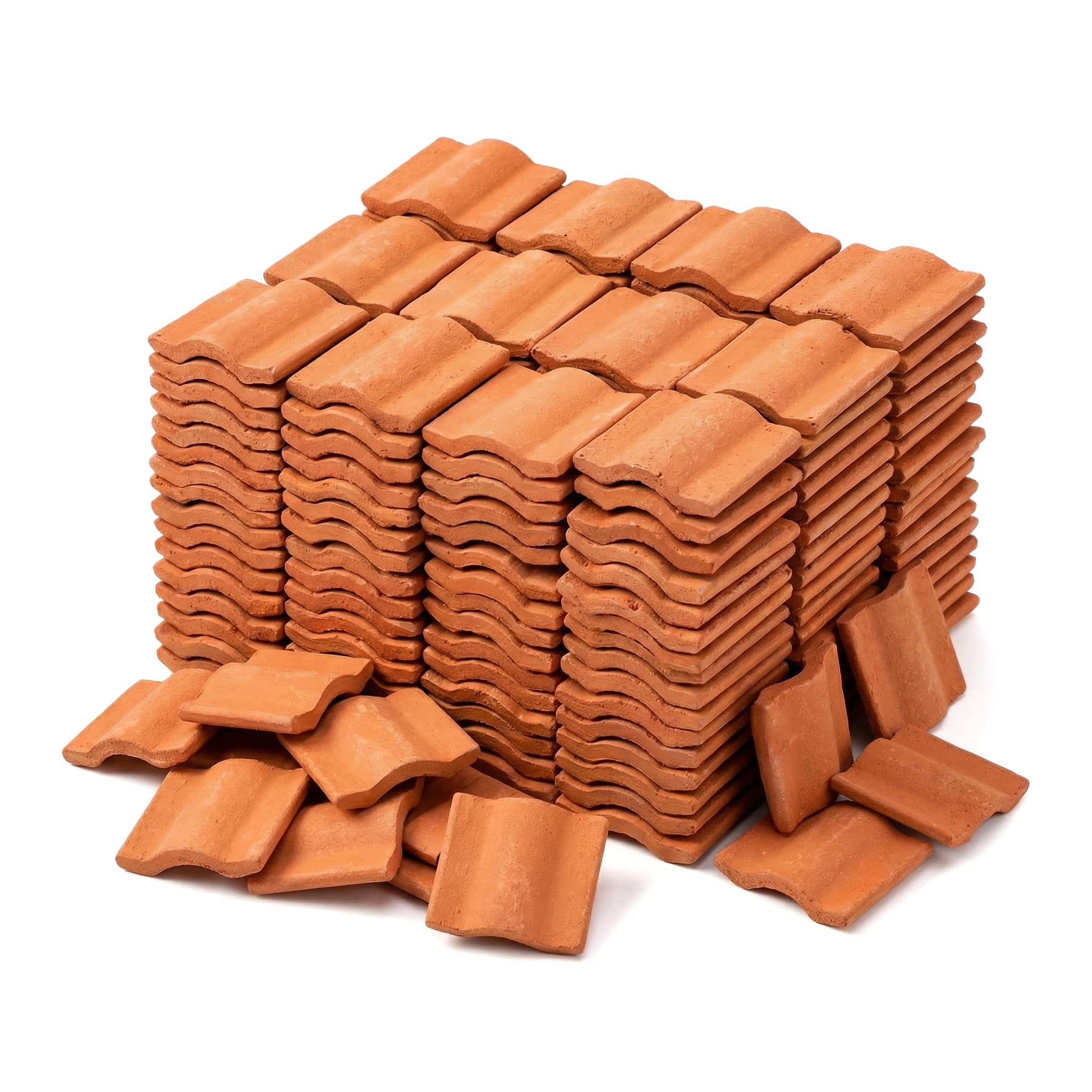 Photo 1 of 200 PCS Miniature Roof Tiles, 1:16 Tiny Model Building Cement Bricks Set Bricks Accessories for Crafts, Landscaping Building Set Garden Diorama Roofing Dollhouse Decor