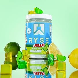 RYSE Loaded Pre Workout Powder - Jell-O Lemon Lime - Daily Pre-Workout for Men & Women with 325mg Caffeine, Beta Alanine, and Citrulline for Pump, Focus, and Energy - 30 Servings