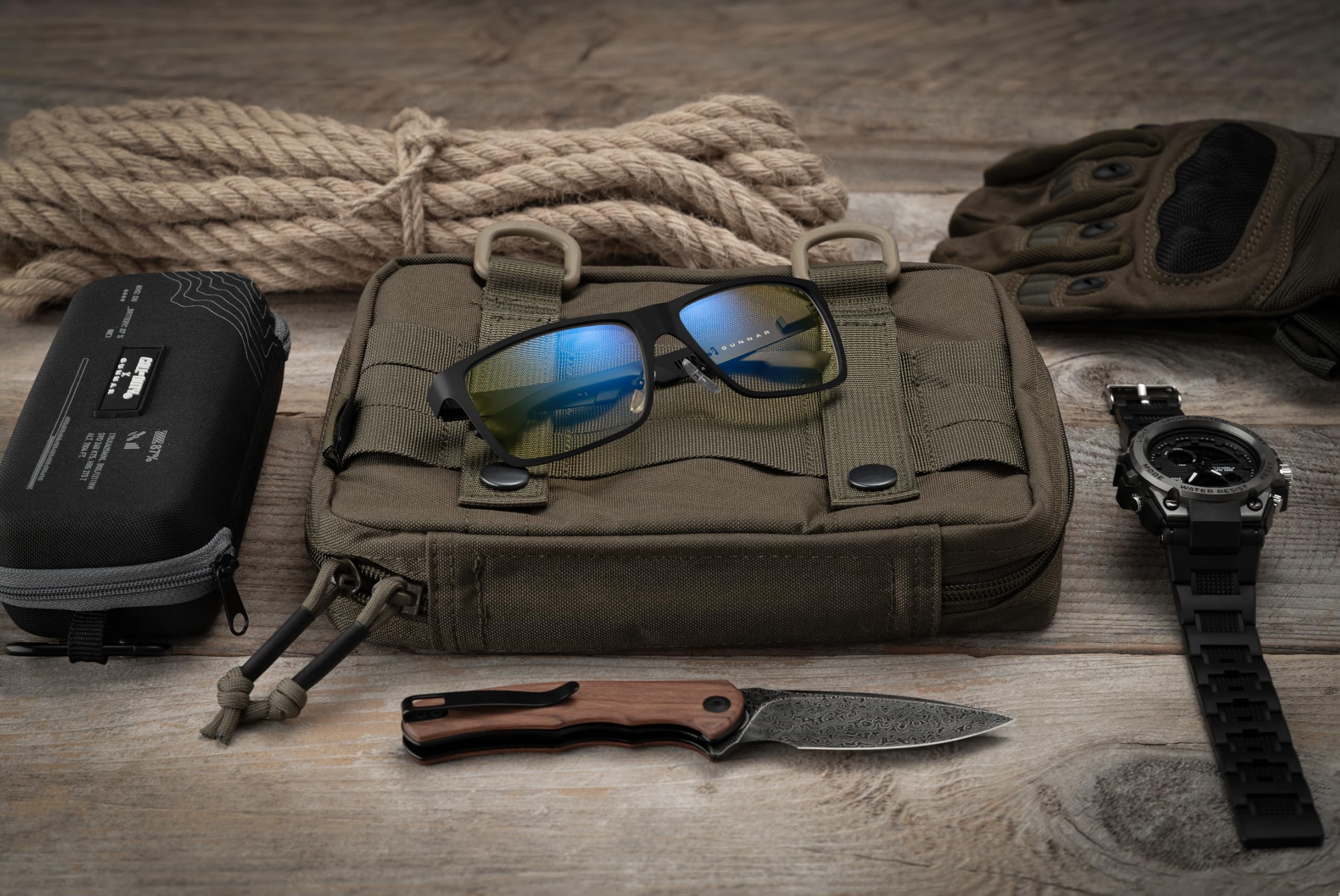 Gunnar Call of Duty - Gafas oficiales para juegos y computadora con bloqueo de luz azul con tecnología de lente patentada, Ónice, 57mm