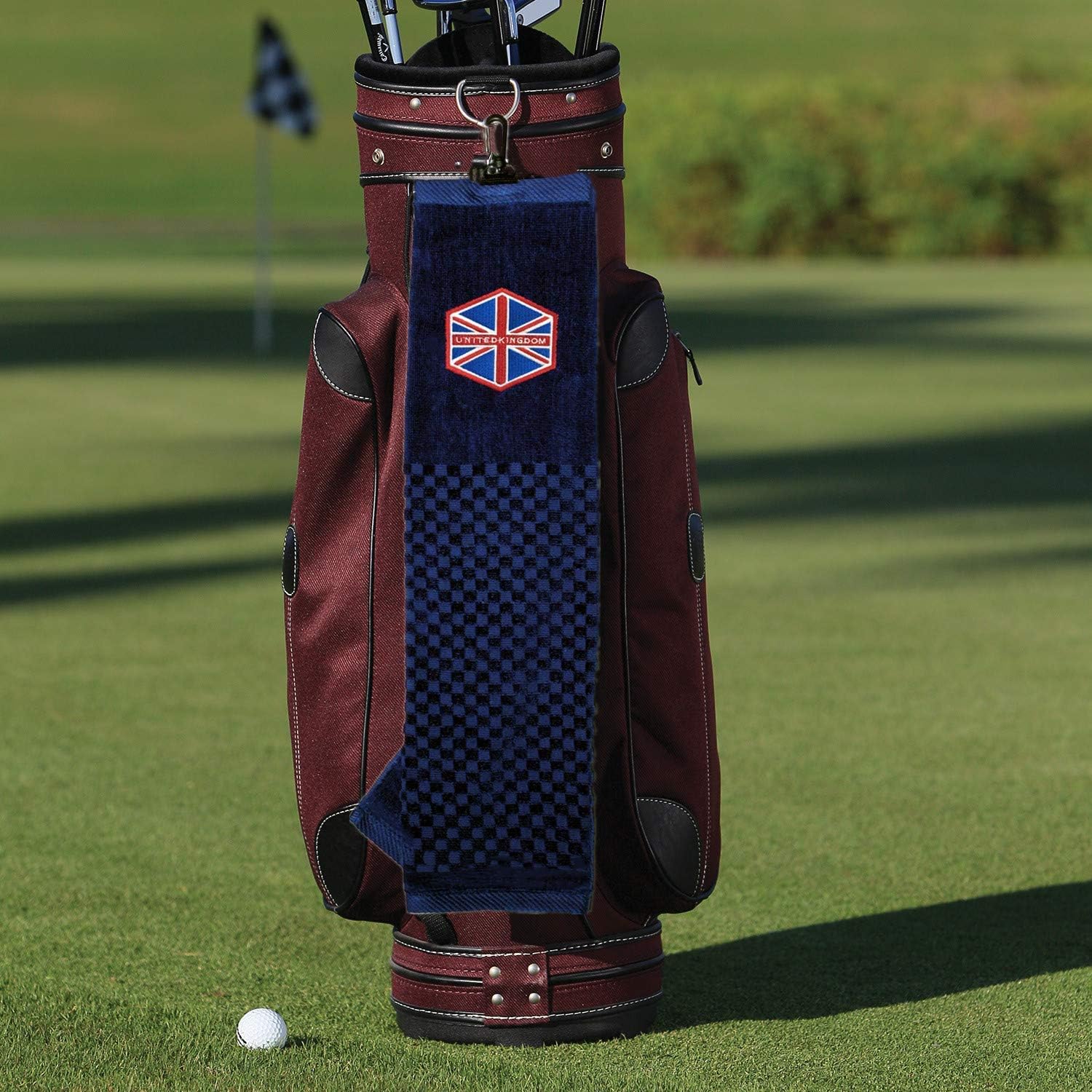 Golf Towels for Golf Bags with Grommet Clip and 1 Pack Golf Ball Towels