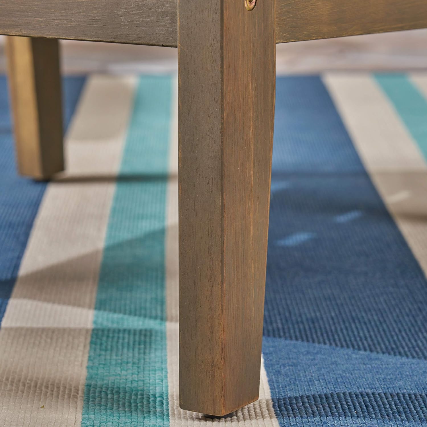 Christopher Knight Home Keanu Outdoor Wooden Club Chairs (Set of 2), Gray/Dark Gray