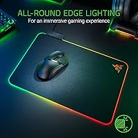 Vista 5 de Razer Firefly Hard V2 RGB Gaming Mouse Pad Customizable Chroma Lighting, Built-in Cable Management, Balanced Control & Speed, Non-Slip Rubber Base