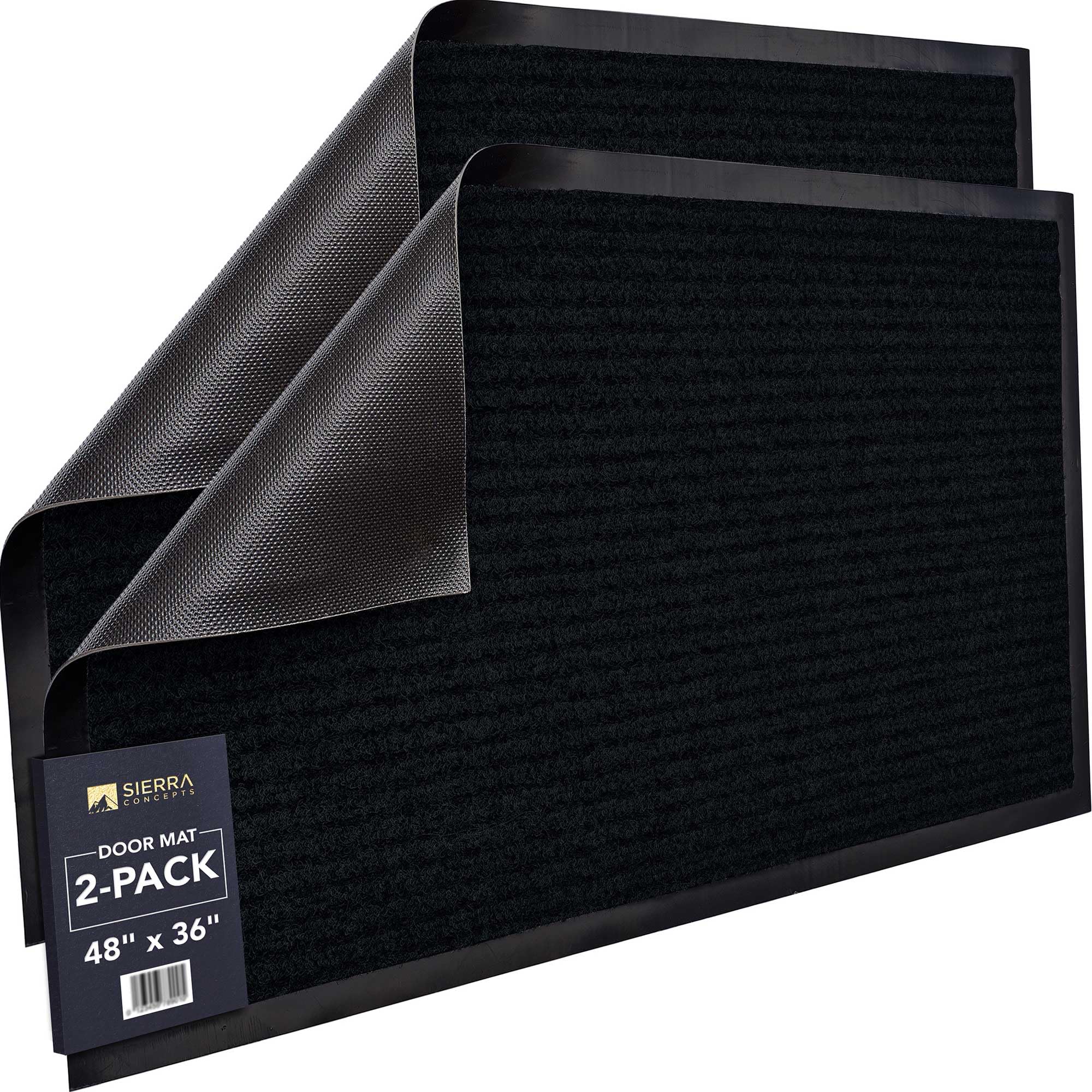 Steel Gray Doormats - 2 Pack Entryway Welcome Mat -17