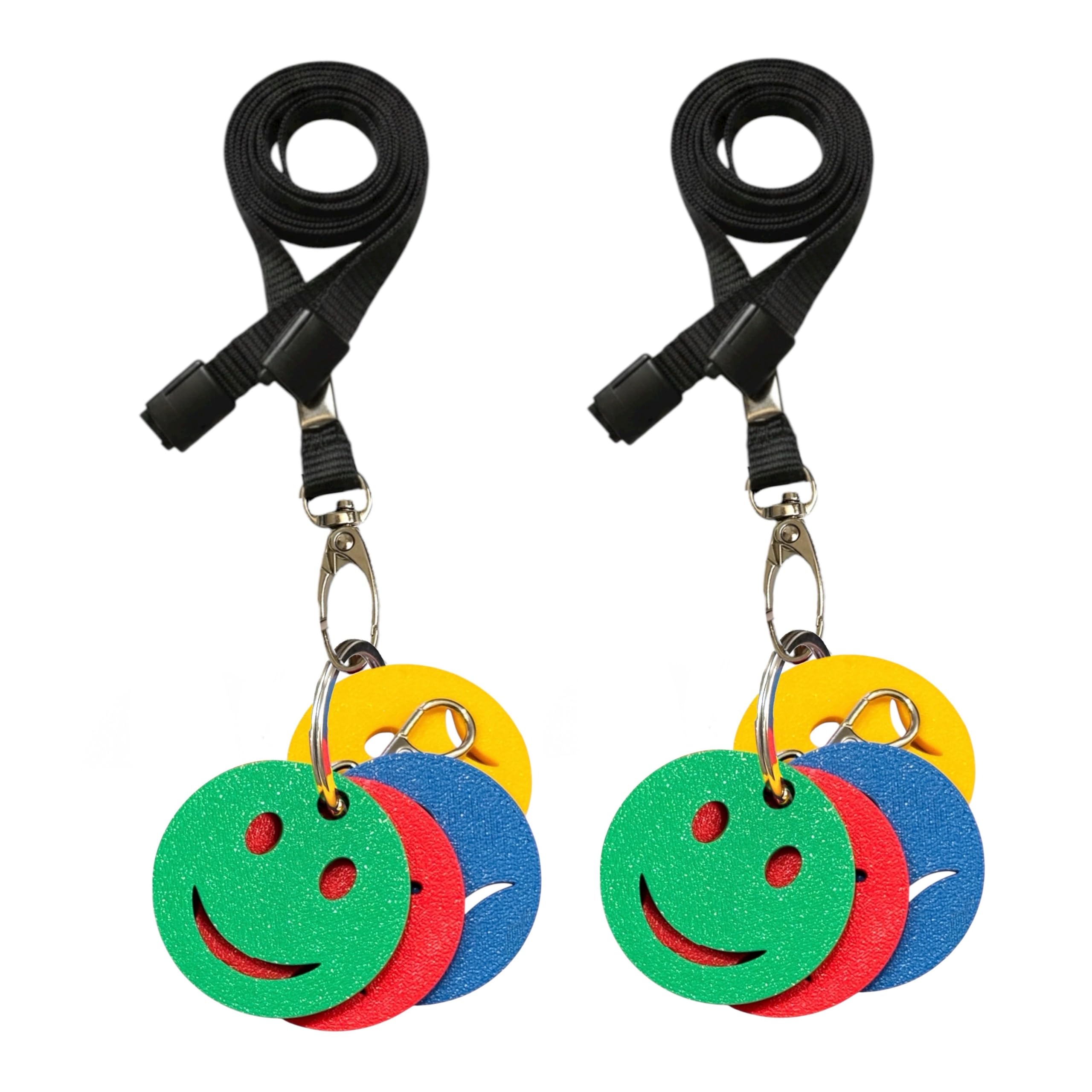 The Original Designed Zones of Regulation Lanyard – 4 Colour Coded Mood Discs Teaching Aid | Emotional Regulation Communication & Management Tool for Kids & Adults | Bulk options for schools (2 Pack)