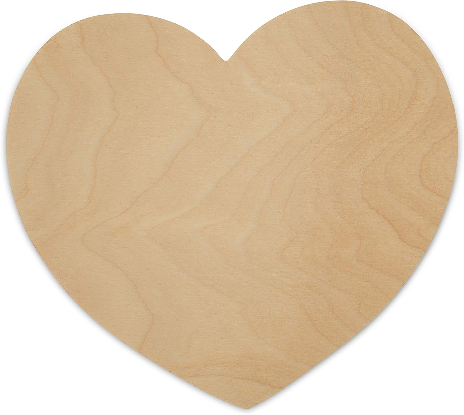 DIY Wooden Heart Cutouts for Crafts 8 inch, 1/8 inch Thick, Pack of 3 Unfinished Shapes for Valentines Day Party Décor, by Woodpeckers
