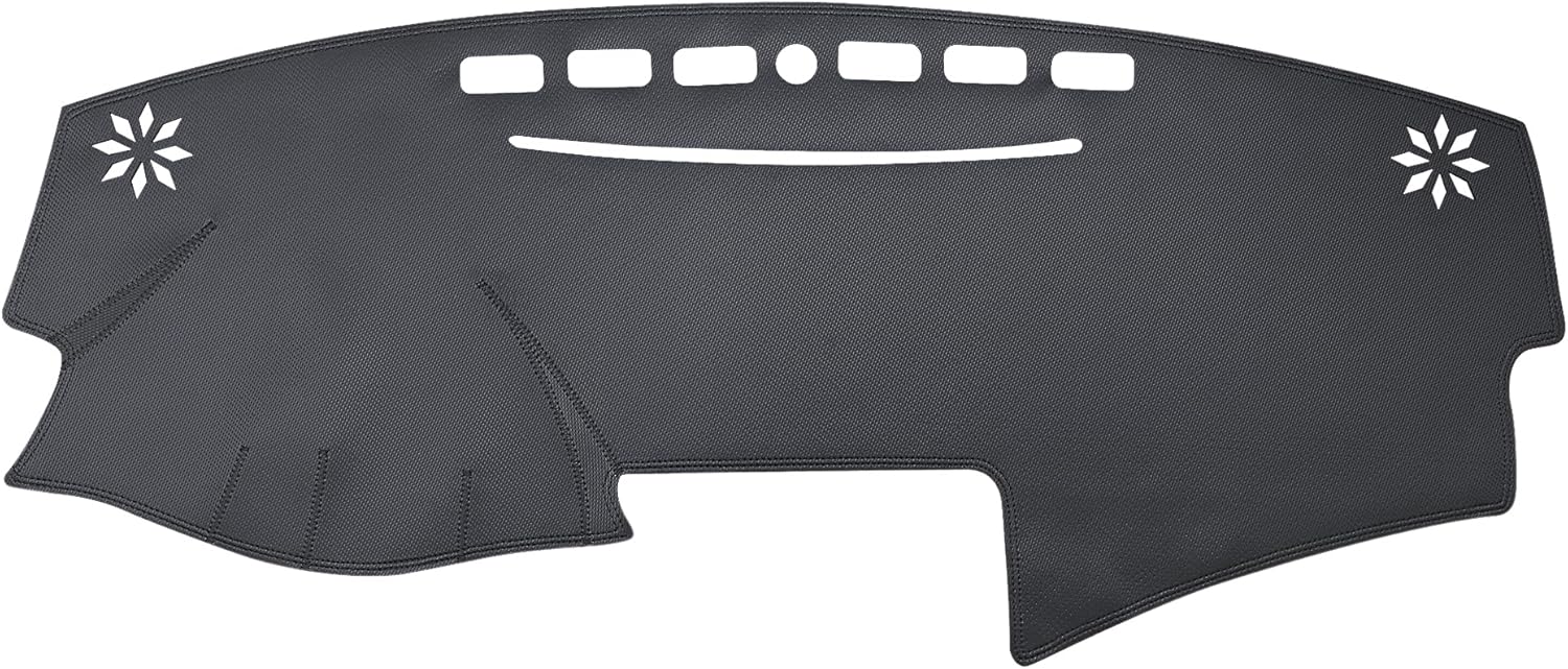Dashboard Cover for Toyota Camry 2007–2011 – Custom Fit Carbon Fiber Leather Dash Mat Sun Shade Protector (Black)