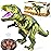JOYIN Robot Dinosaur Toy for Kids Boys 3+ Big T rex with Light and Realistic Roaring Sound, Remote Control Walking & Dancing Dinosaur, Electronic Steam Toy, Birthday Gift for Kids Boys Girls