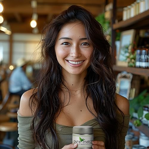 Miniatura 2 de Pure Matcha | Polvo de té verde matcha de grado ceremonial prémium | Auténtico origen japonés | Sin azúcar | 1.06 oz, 1.06 oz