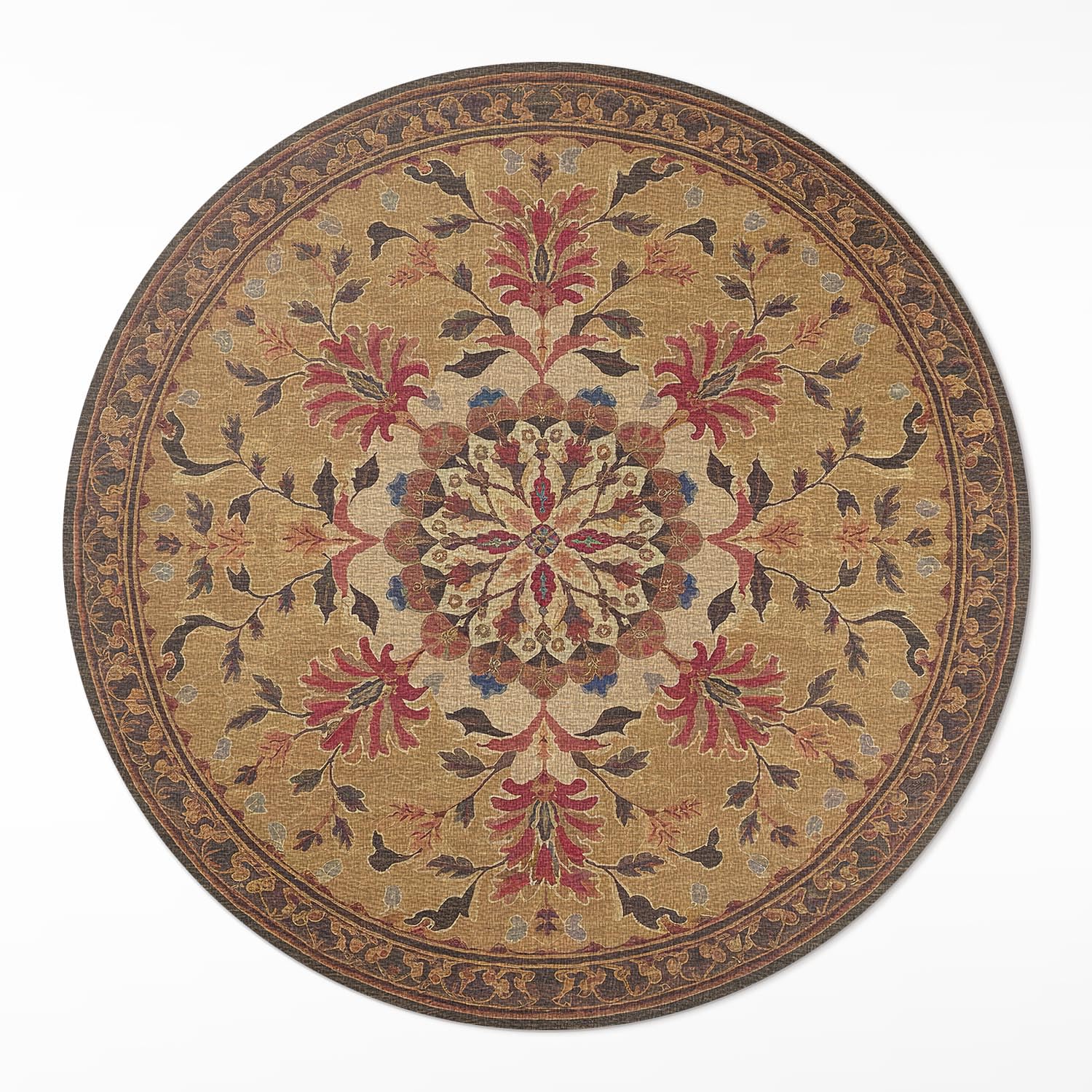 Tapis de sol vinyle rond ø50 cm anti-rayure pour protéger votre cuisine