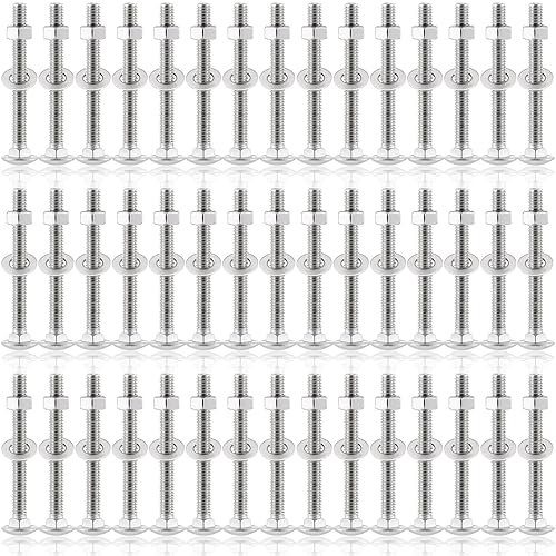 Miniatura 17 de Zonon 25 Juegos de Pernos de Carruaje y Tuercas de Acero Inoxidable de 1/4-20 x 1-1/2 pulgadas, Cabeza Redonda Cuello Cuadrado, Pernos de Carruaje