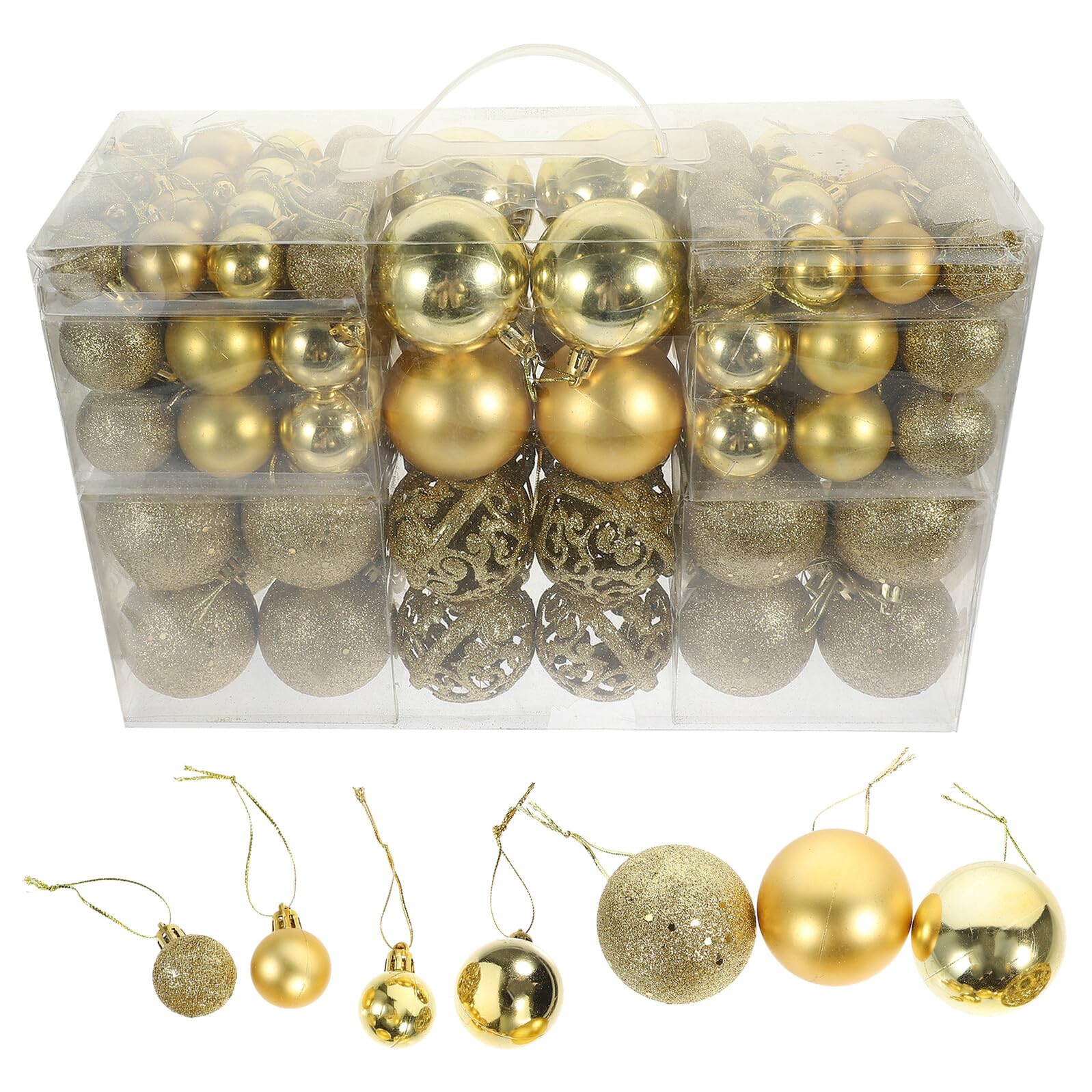 Ciieeo 100stücke Weihnachtsbaum-kugelanhänger Hängeanhänger von Dekorativer Anhänger für Weihnachtsdeko mit Schnur für Geschenke und Szene Dekoration