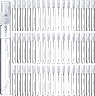 Tanlade 300 Pcs Mini Spray Bottles Clear Refillable Glass Perfume Bottles Fragrance Scent Sample Perfume Atomizer Glass Em...