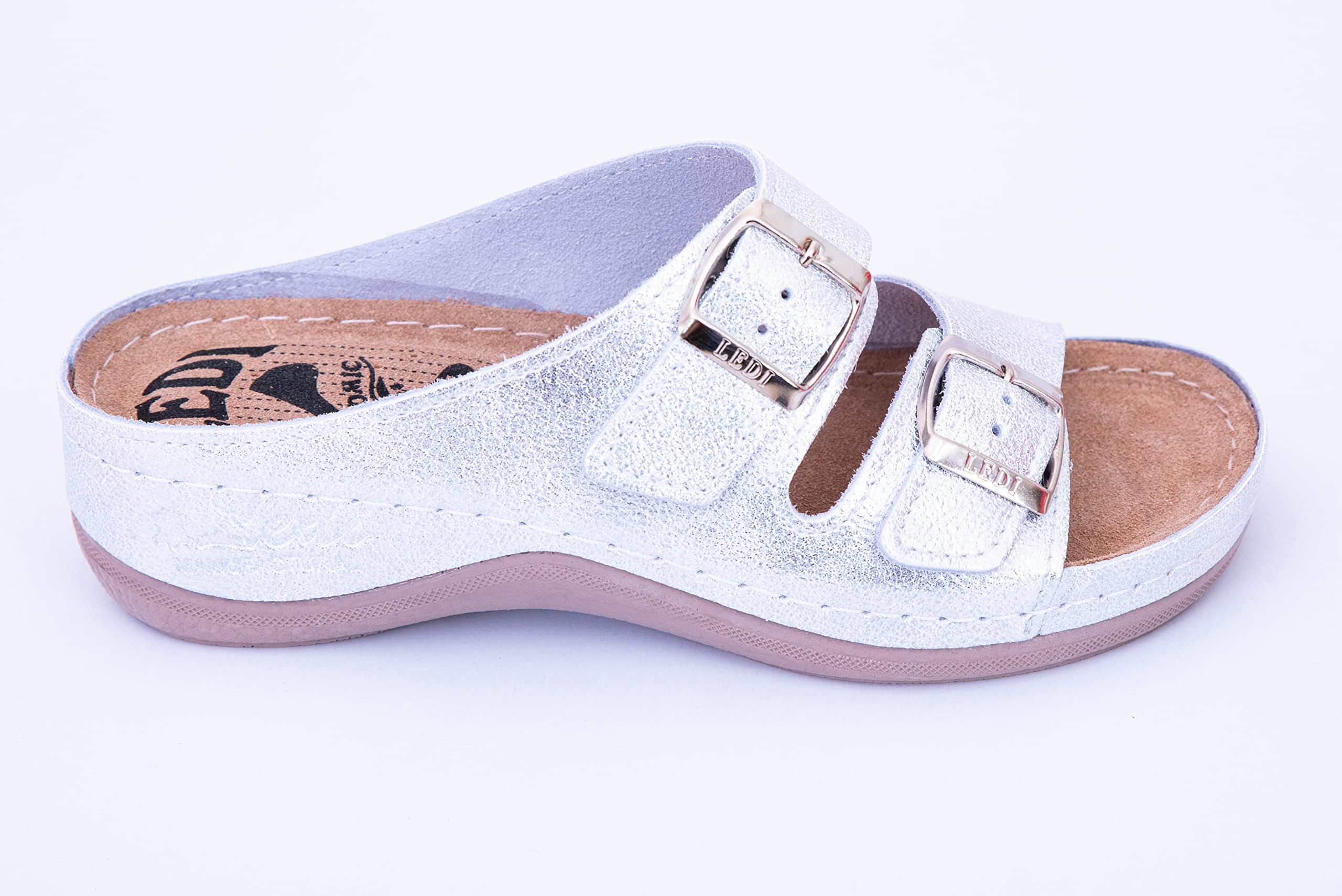 Ledi 404 Anatomic Sandali Zoccoli Sabot Pantofole Scarpe di Pelle, Donna