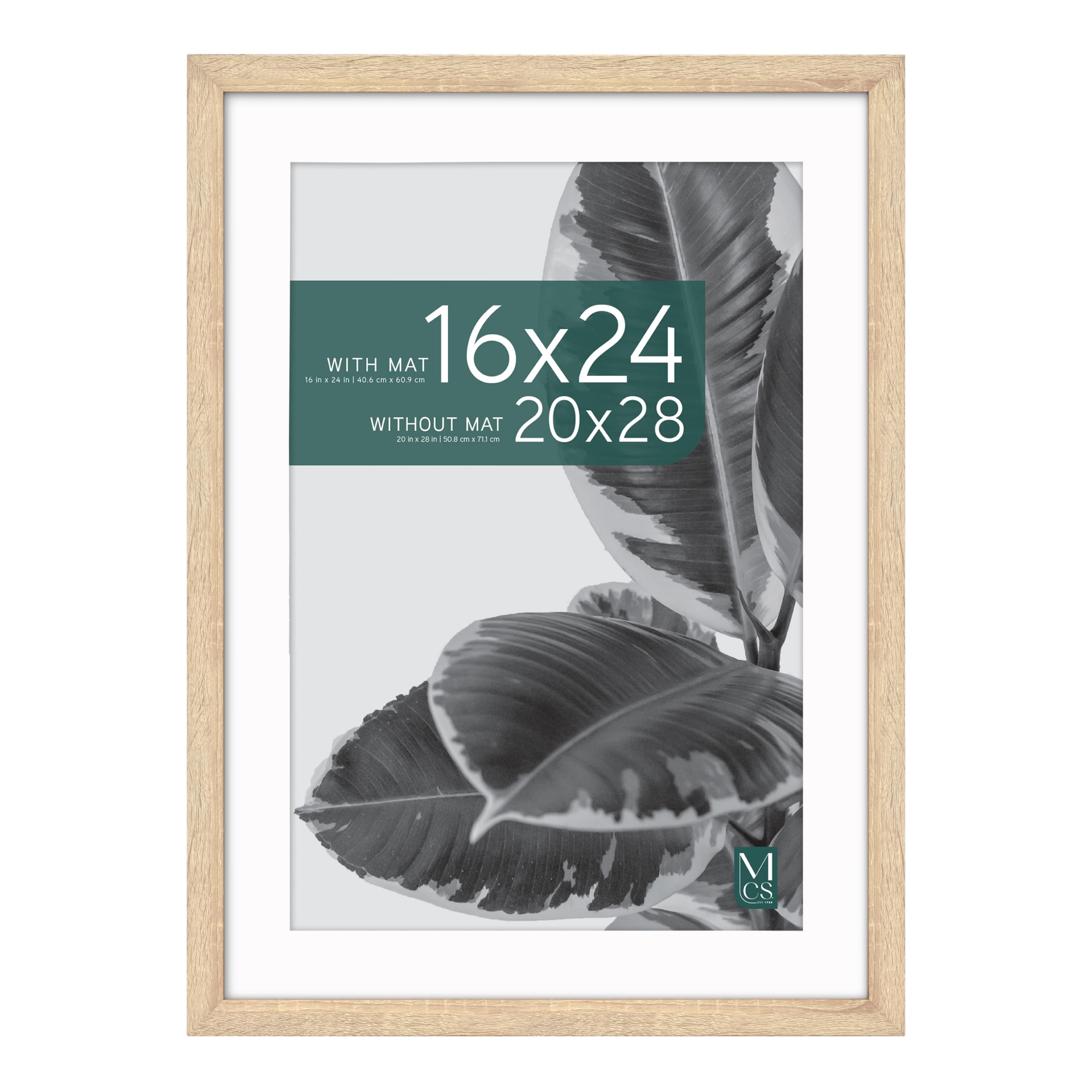 MCS Studio Gallery Frame, 20x28 Inch with 16x24 Inch Mat, Wall Art