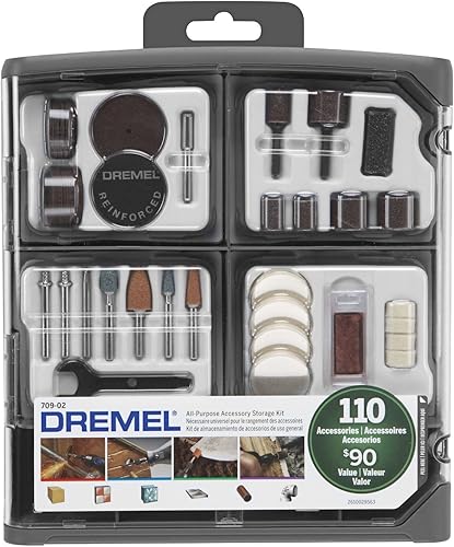 Kit de accesorios para herramienta rotativa de la marca Dremel 110 piezas