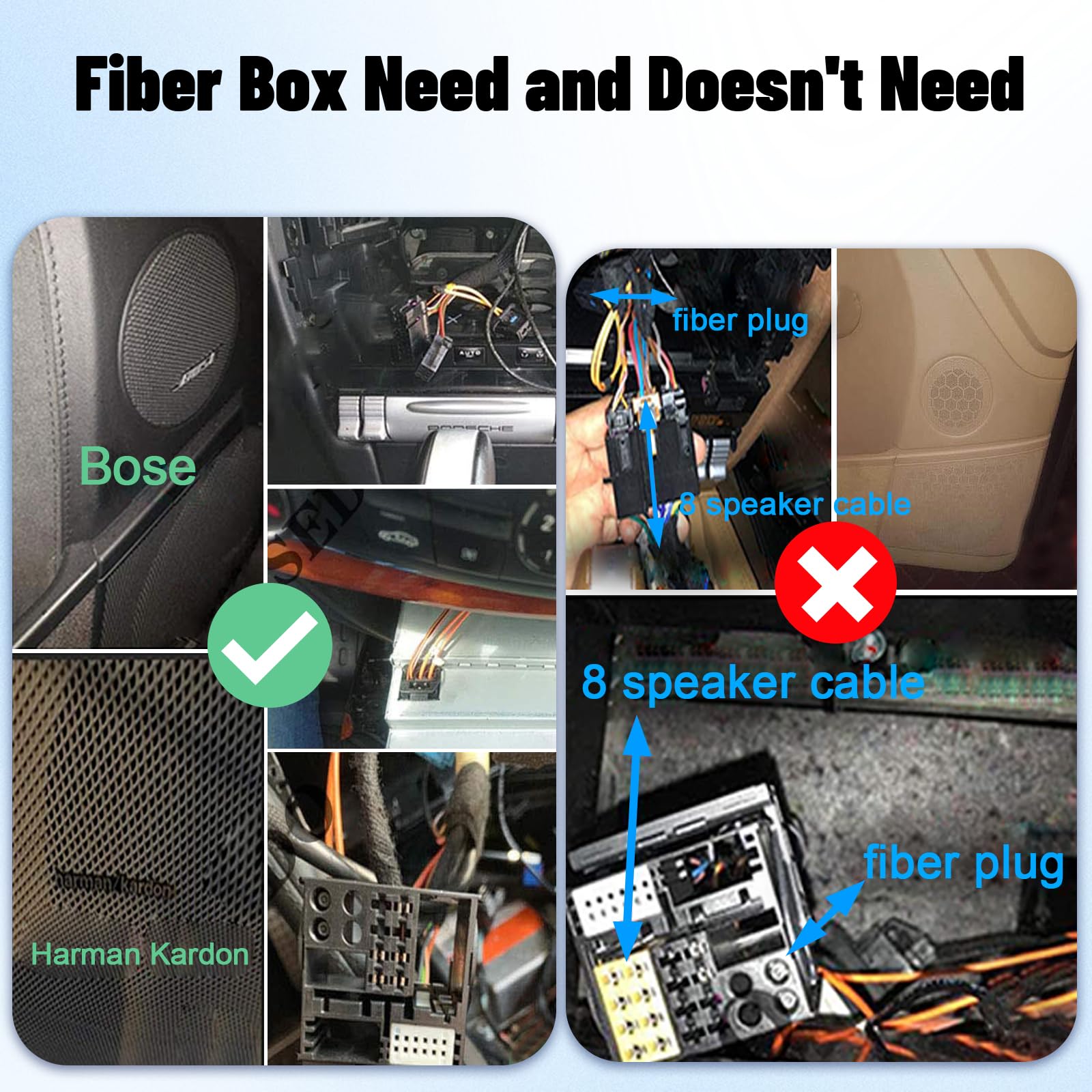 Fibre Optic Decoder – Mercedes S-Class W220 SL R230 – MOST Amp Retention Adaptor