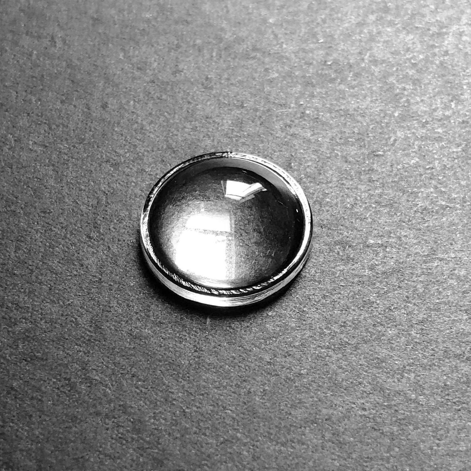2PCS X 46mm LED Lens High 17.8MM Focusing condensing Optical Lens Glass Convex 46MM Glass Lens（46MMxH17.8MMxF24MM