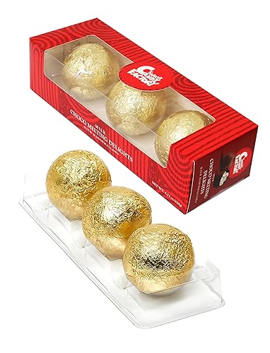 Miniatura 2 de Bombas de chocolate para el Día de la Madre con malvaviscos, hechas con chocolate belga, delicias derretidas de chocolate con leche, 3 unidades,