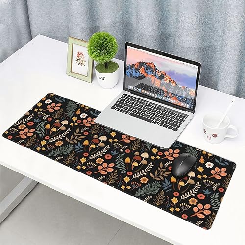 Miniatura 5 de AoHanan Alfombrilla de mouse grande para diferentes flores y plantas, alfombrilla de mouse para teclado extendido, alfombrilla de escritorio con