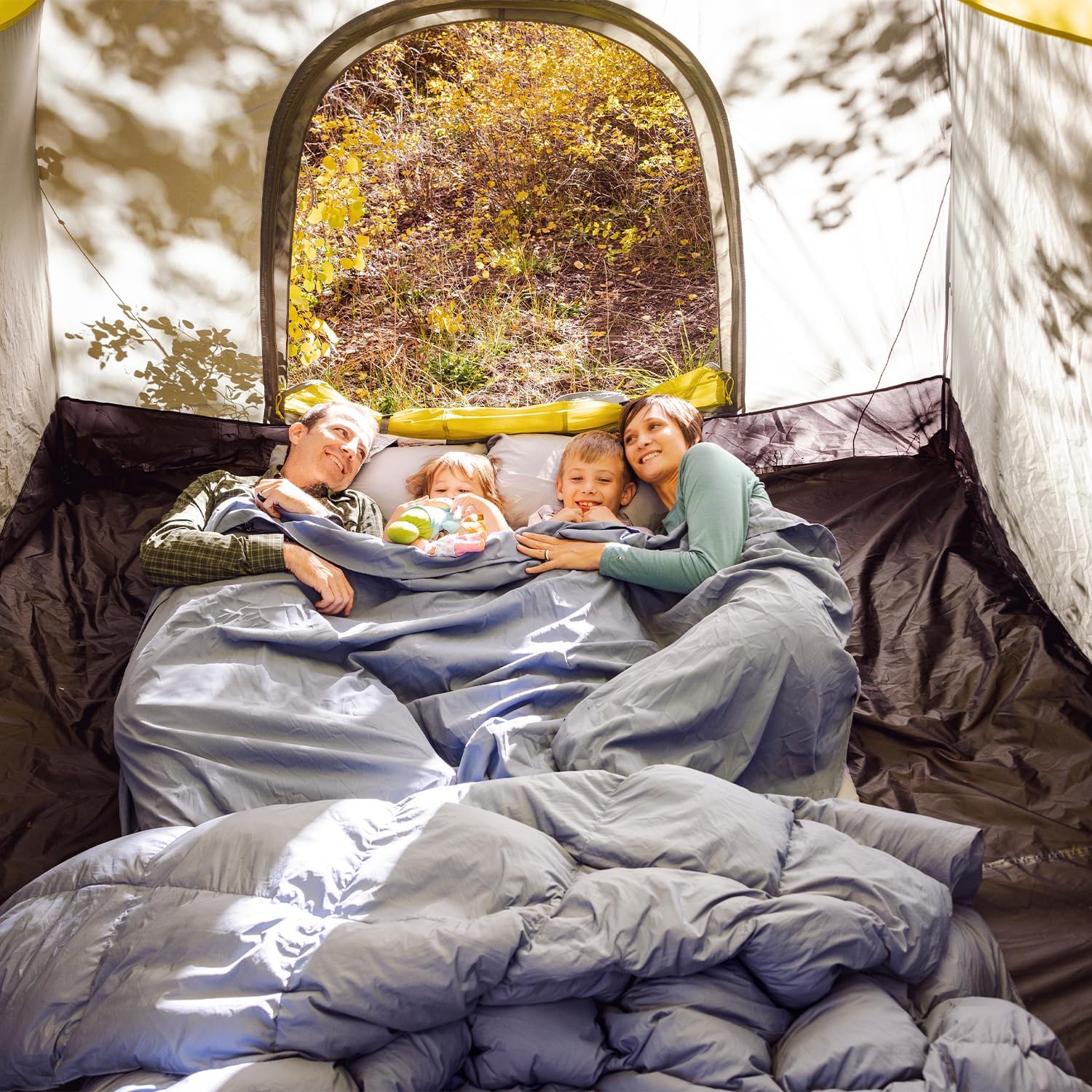 HEST Down Comforter and Top Sheet Camping Bundle - Single Size