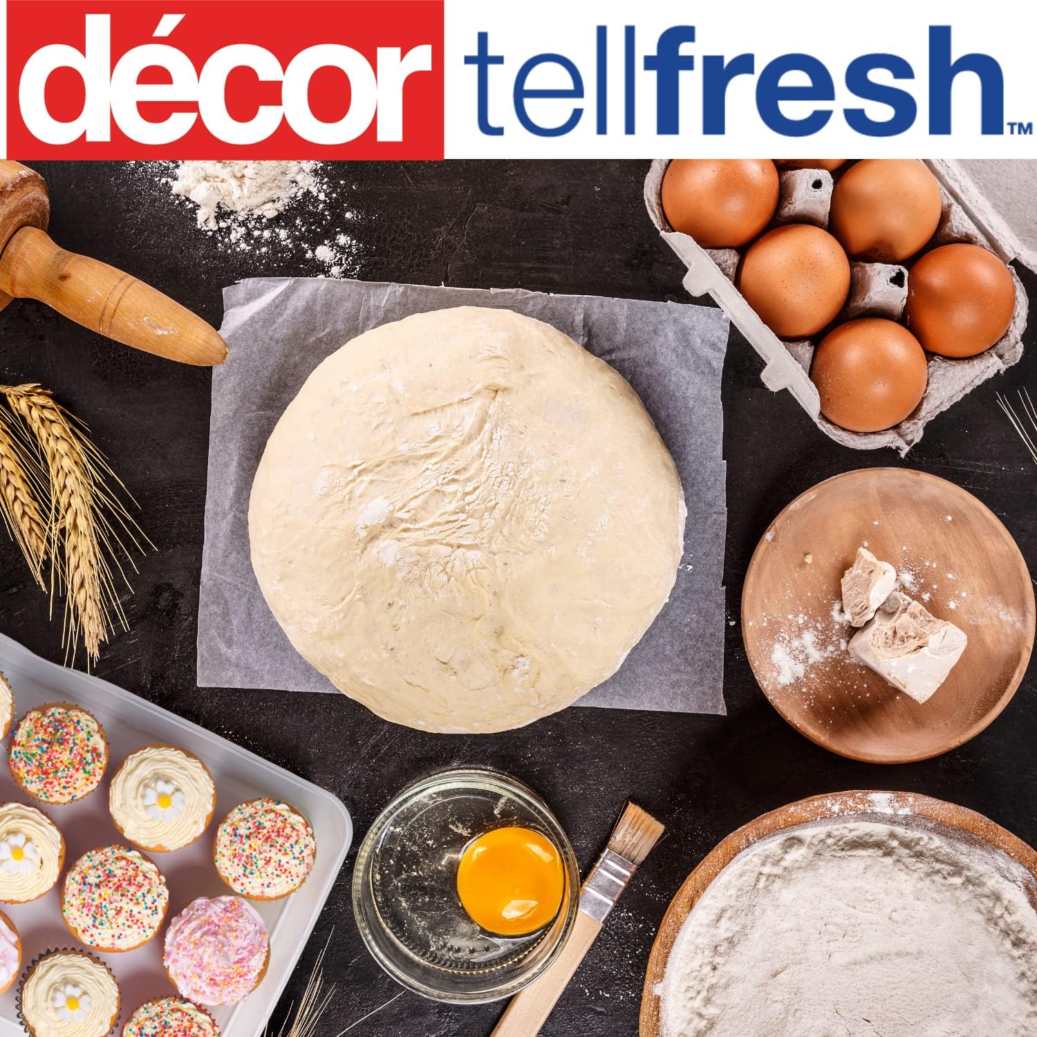 Décor Tellfresh 12 Cupcake Storage Box, Clear, 4L - Image 5