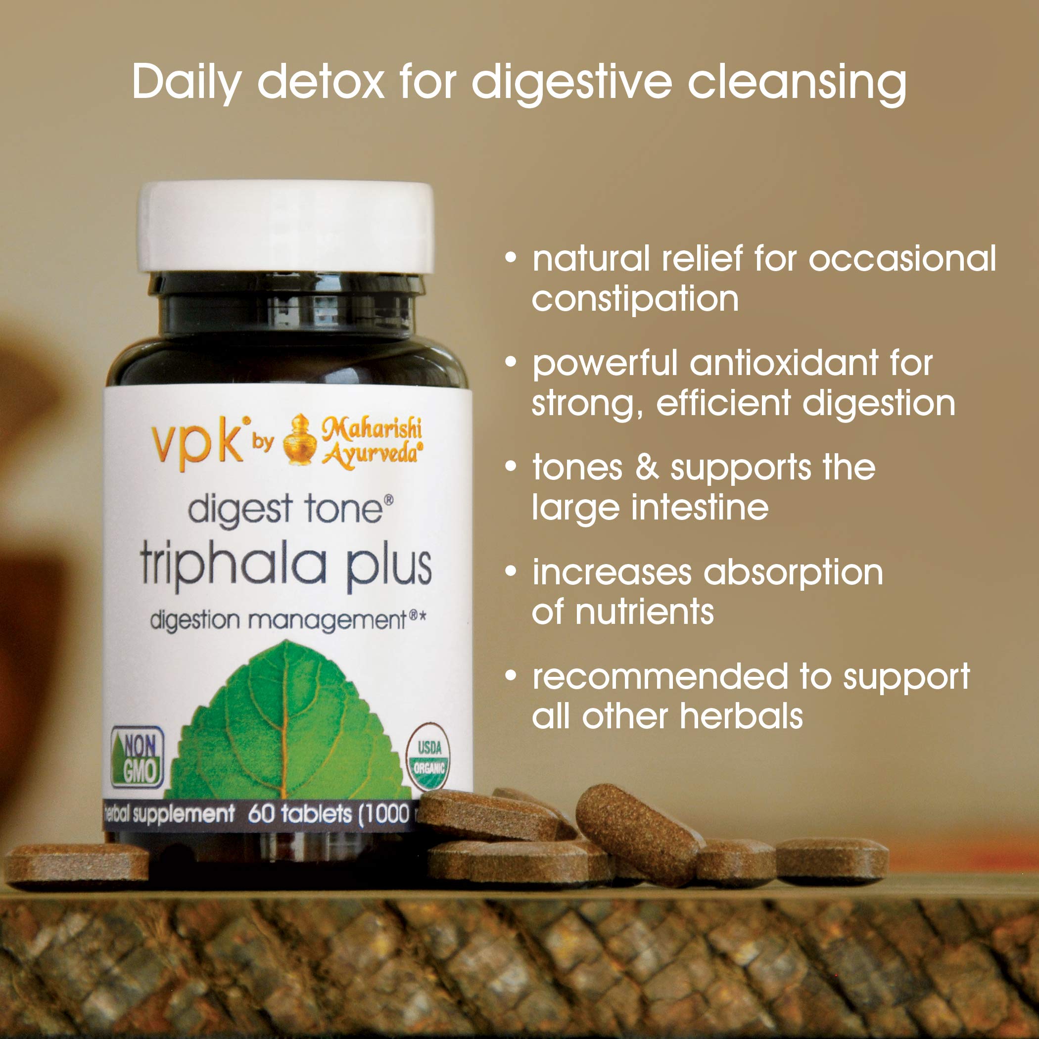 Maharishi Ayurveda Organic Triphala Digest Tone (Triphala Plus