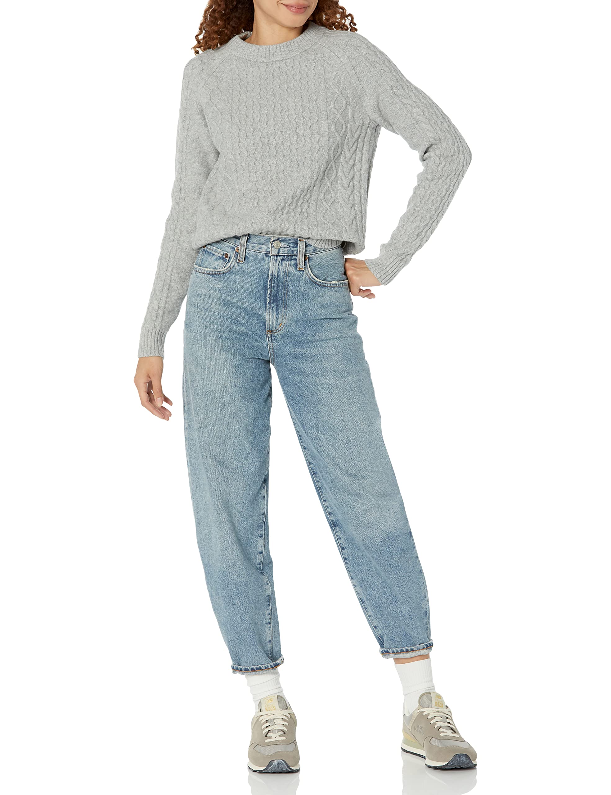 Amazon Essentials Women's Stitch Cable Sweater