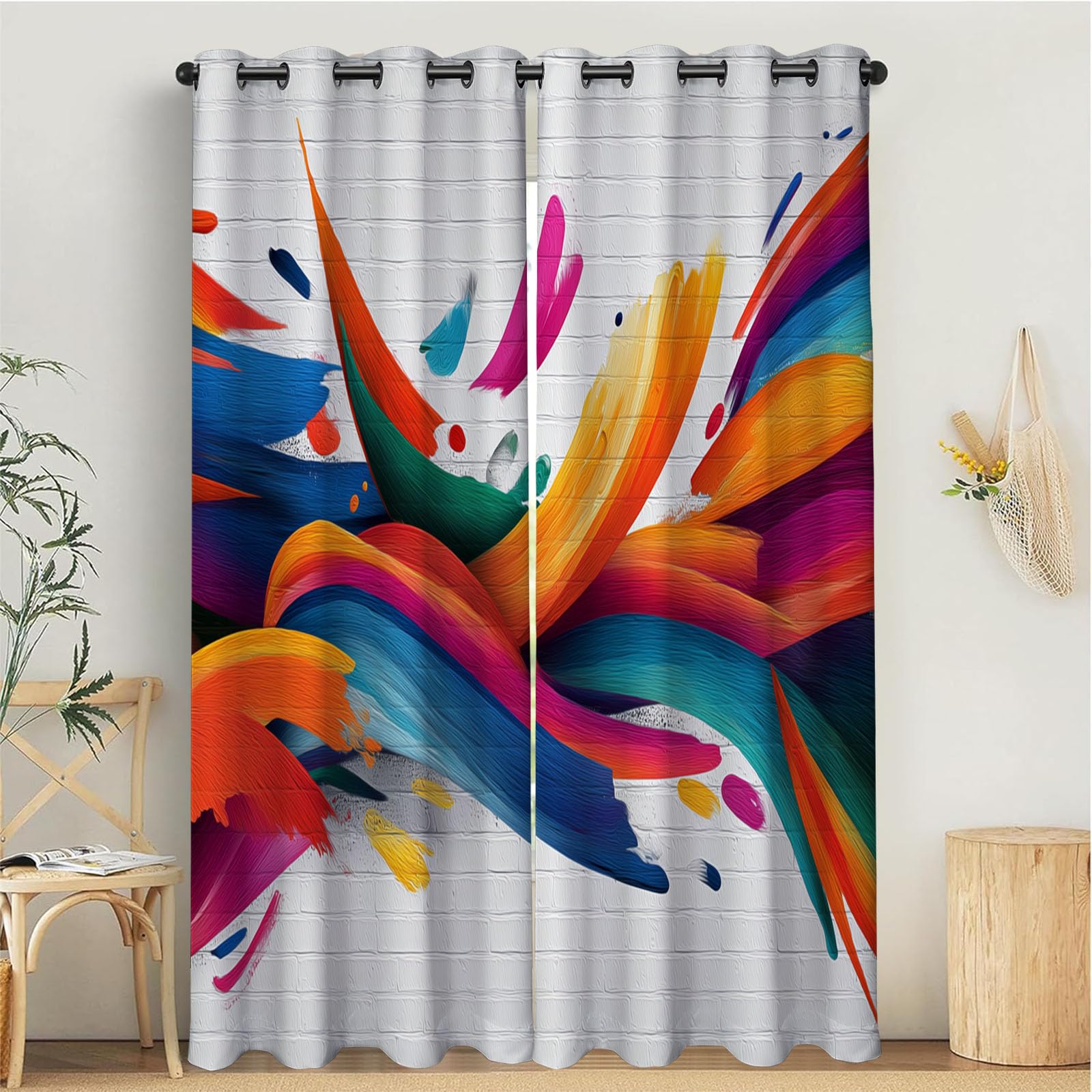 Rideaux opaque haut de gamme rideau occultant isolant thermique art moderne décor chambre 132 213