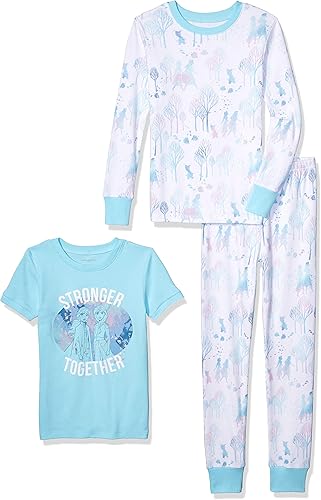 Tienda Essentials Disney Marvel Star Wars Babies, Toddlers, and Girls' Pajama Set (Previously Spotted Zebra), Multipacks