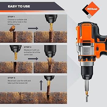 装填者 Amazon.co.jp: Av Steel チタンダメージスクリューエキストラクター