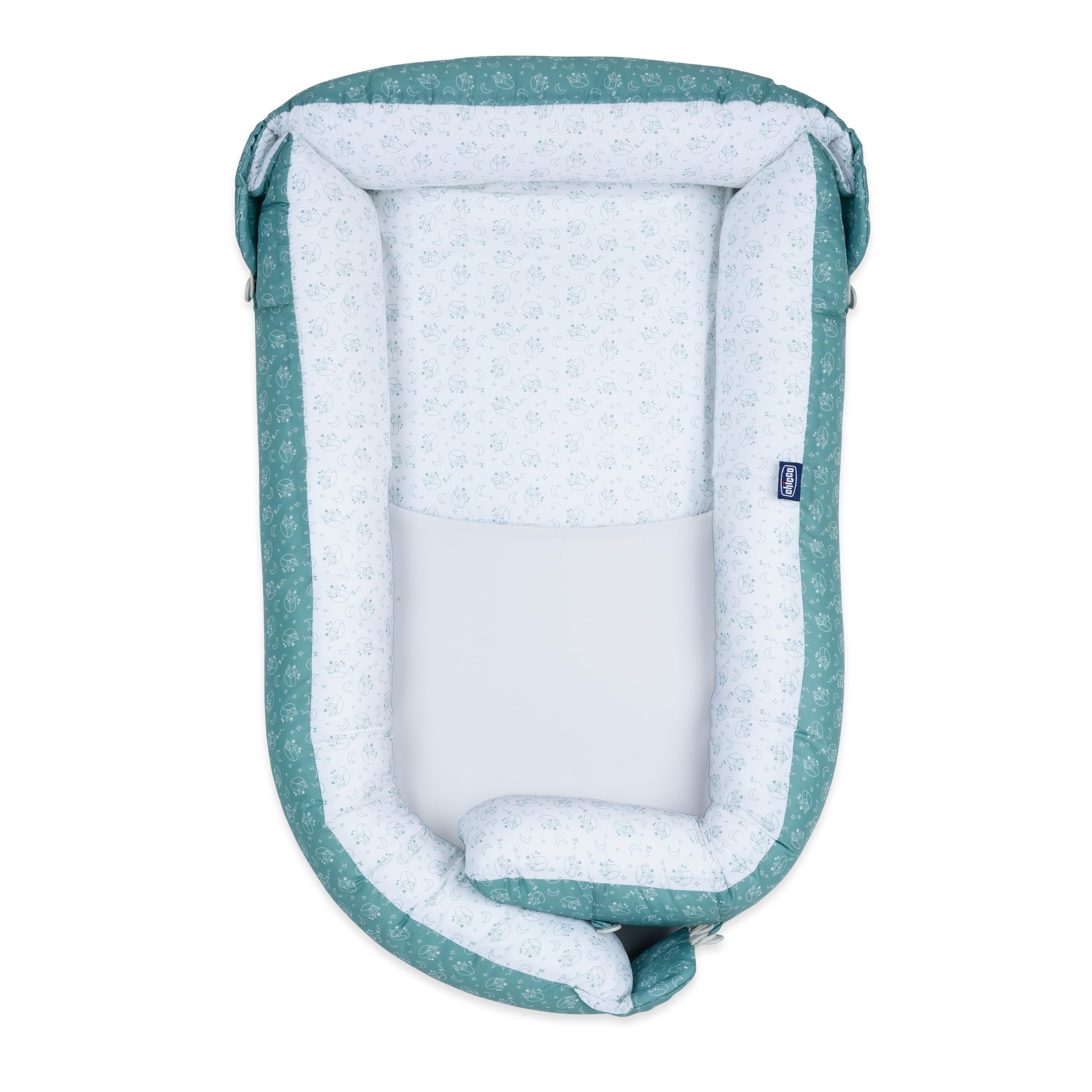 Chicco Mummy Pod, Riduttore Culla e Lettino, Impermeabile e Traspirante, con Speciale Rete 3D e Inserto anti-pipì, Regolabile, con 3 Lunghezze, Lavabile a Mano, Riduttore Neonato, Grigio, Foxy