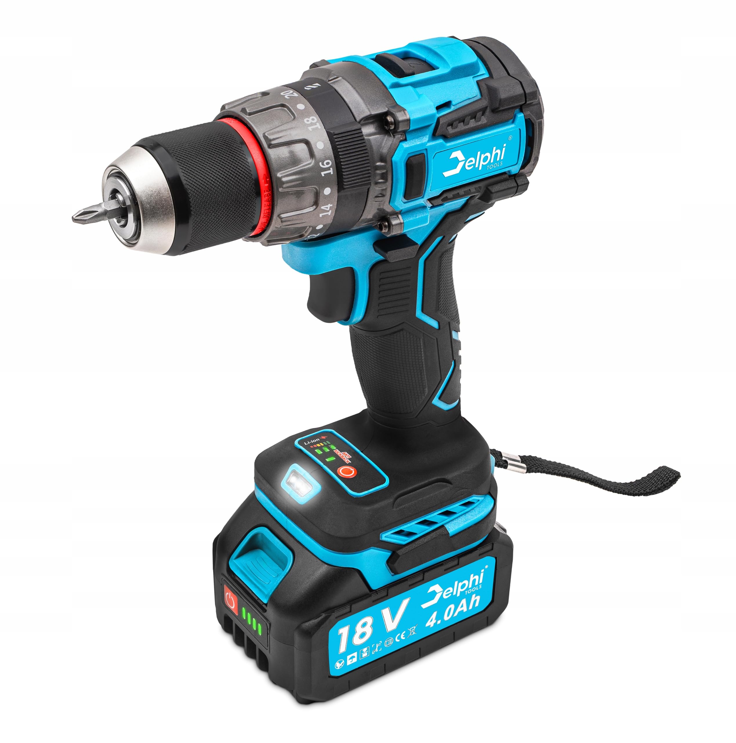 Avvitatore a percussione 18V 90Nm batteria 4Ah