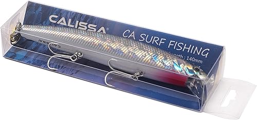 Miniatura 31 de Calissa Offshore Tackle 110mm and 140mm California Inshore Fishing - Special Jerkbait Crankbait Surf Flash Fishing Salt Pro Lure Minnow Zebra MS