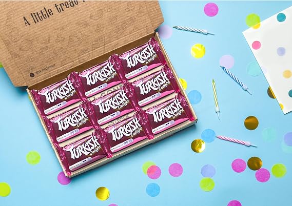 Turkish Delight Gift Box | Retro Chocolate Gift Box | Turkish Delight Chocolate Letterbox Hamper