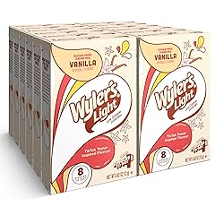 Wyler's Light Singles To Go Powder Packets, Water Drink Mix, Watertok Vanilla, 96 Servings, 8 Count x Pack of 12
