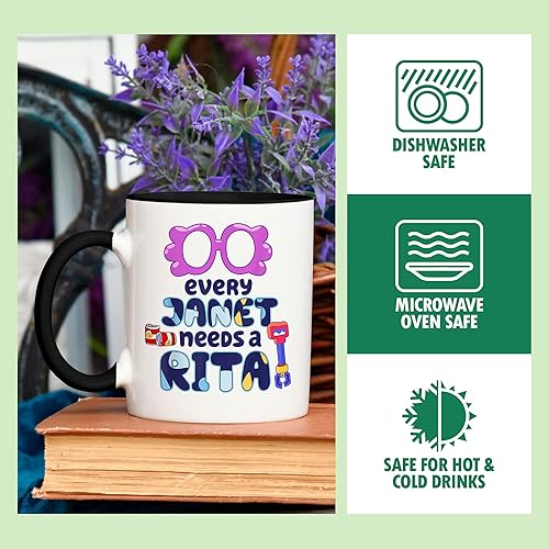 Miniatura 2 de Tuantuyetvoi Every Janet Needs A Rita Magnet Acent Taza de café de 11 oz..